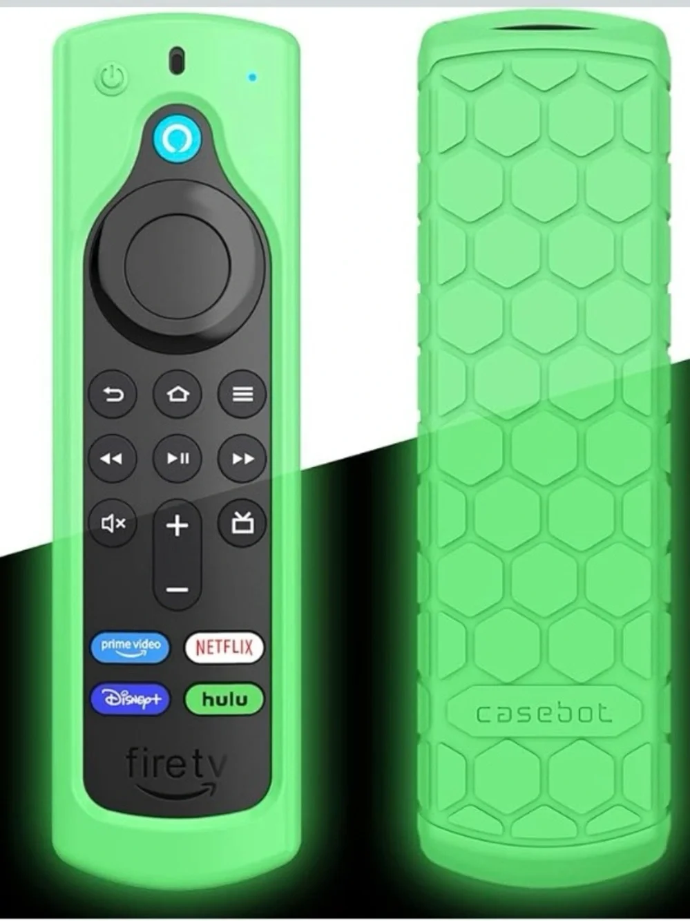 NWT CaseBot Lime Green Silicone Cover for Firestick TV Remote